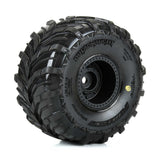 PRO1030010 PRO1030010 Dreadnaught Gorgon/Quake Grom Pre-Glued Tires, Black (4)
