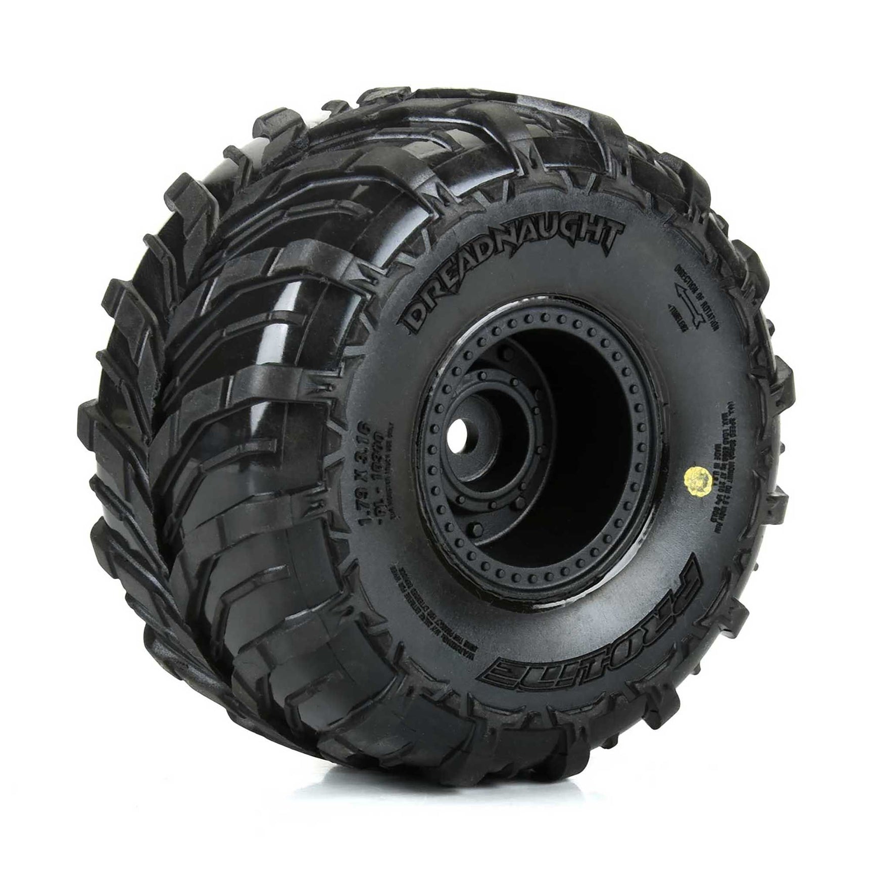 PRO1030010 PRO1030010 Dreadnaught Gorgon/Quake Grom Pre-Glued Tires, Black (4)
