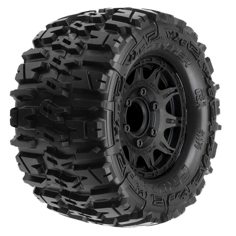 Pro-Line 1170-10 Trencher 1/10 F/R 2.8" MT Mounted Tires, Black (2)