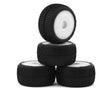 PRO2633 2633 Blockade Pre-Glued Micro-T Tires, White Wheel (4)