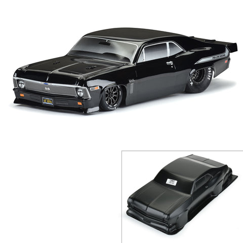 Pro-Line 3531-18 1969 Chevrolet Nova Tough-Color 1/10 Body, Black