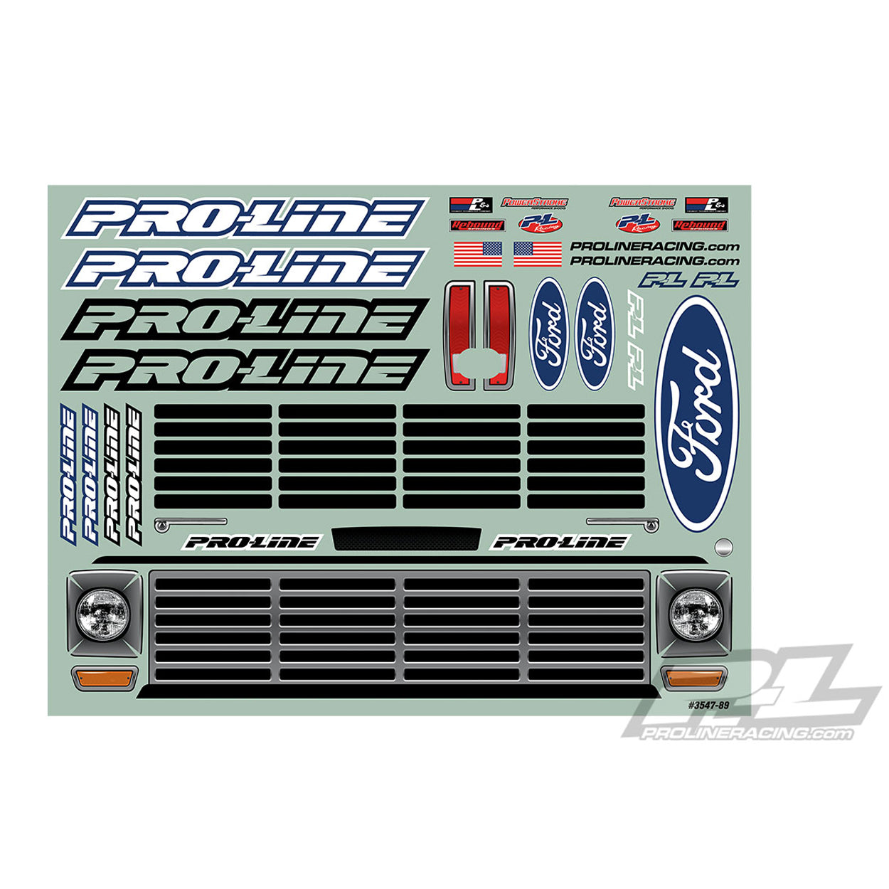 1967 Ford F-100 Race Truck Body, Clear