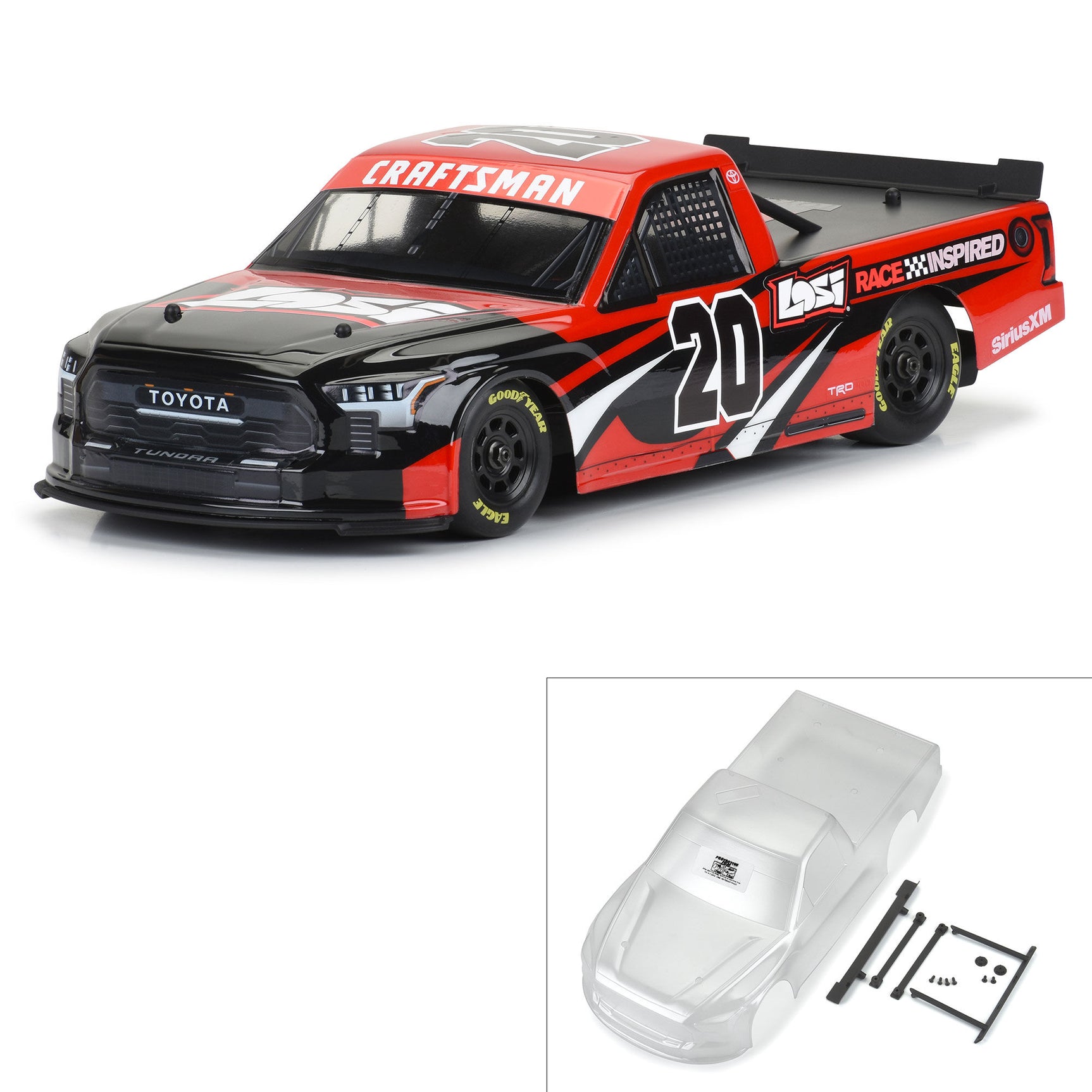 PRO365500 PRO365500 NASCAR Truck Series 2024 Toyota Tundra Body, Clear