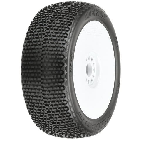 Pro-Line 90622-33 Buck Shot S3 1/8 F/R Buggy Mounted Tires, White (2)