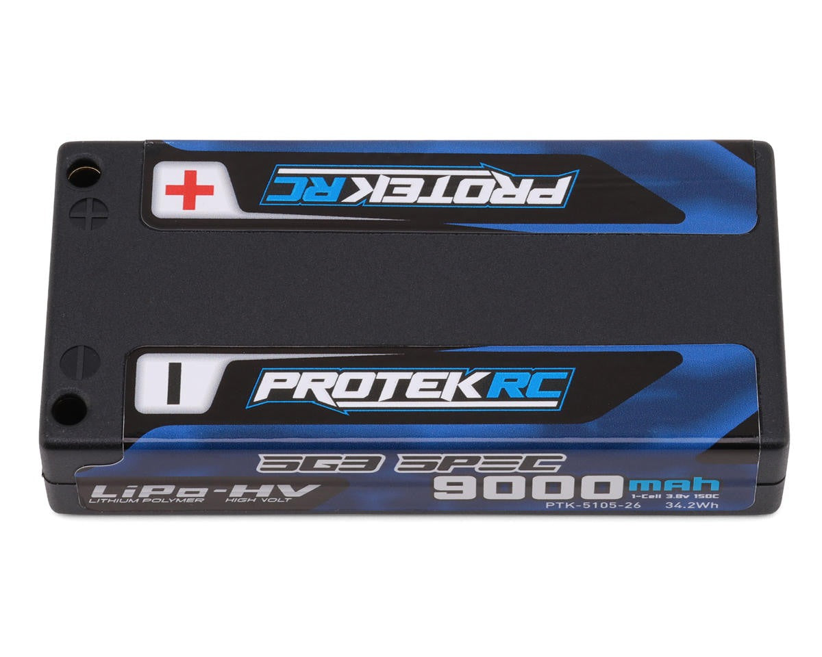 PTK-5105-26 PTK-5105-26 Low IR SG3 1S HV LiPo Battery w/ 4mm Bullets, ROAR, 3.8V 9000mAh 150C