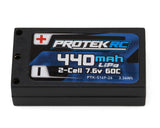 PTK-5149-26 PTK-5149-26 Low IR 1/28 2S Hard Case LiPo Battery w/ 2mm Bullets, 7.6V 440mAh 60C