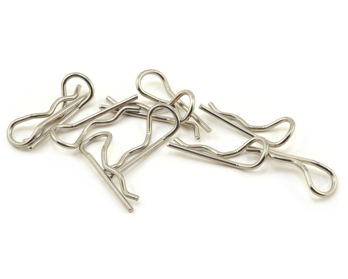 PTK-8704 PTK-8704 Standard Bent Body Clips, 1/10 Scale (10)