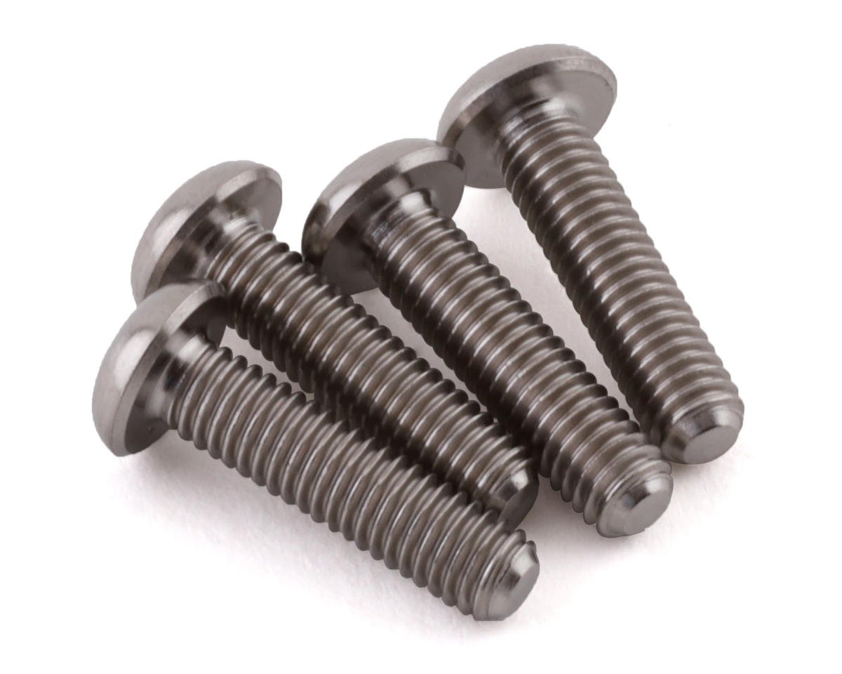 PTK-T-5083 PTK-T-5083 Grade 5 Titanium Button Head Screw, 3x10mm (4)