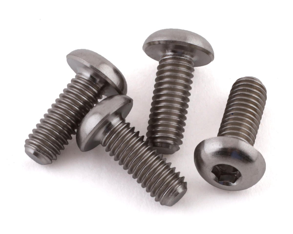 PTK-T-5102 PTK-T-5102 Grade 5 Titanium Button Head Screw, 3x8mm (4)