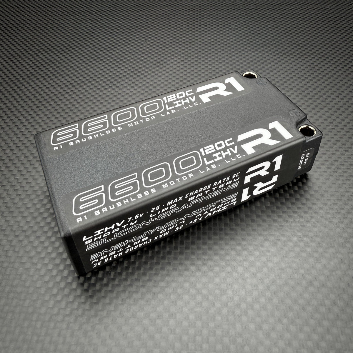 Silicon Graphene 2S Shorty LiPo Battery w/ 5mm Bullets, ROAR, 7.6V 6600mAh 120C