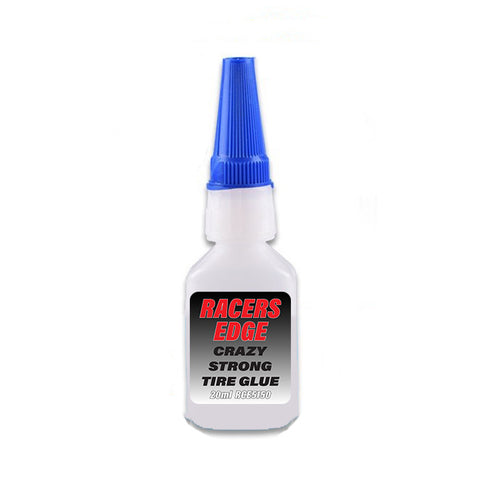 Racers Edge 5150 Crazy Strong Tire Glue w/ Tips, 20ml