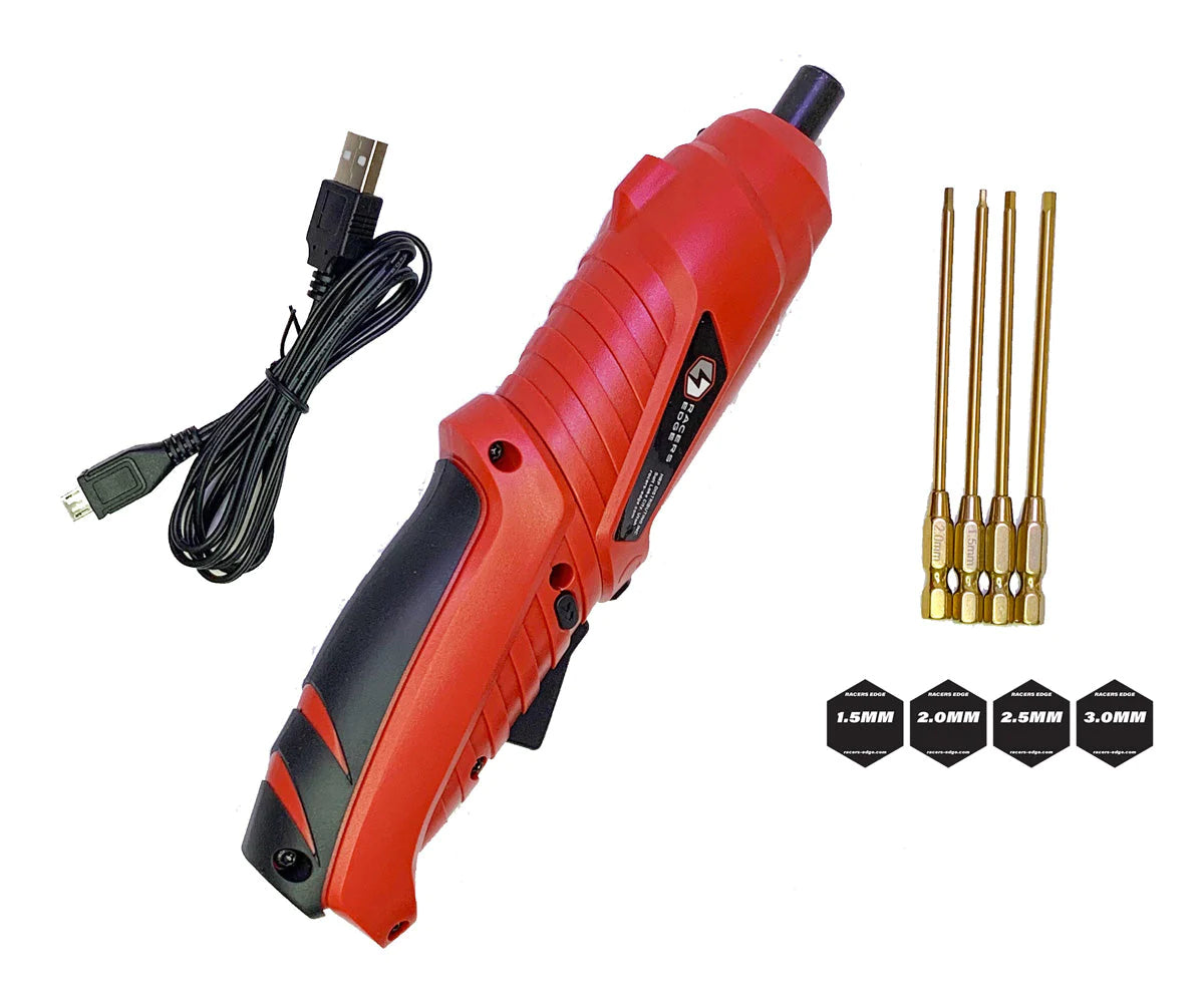 RCE7200 RCE7200 Electric Mini Screwdriver w/ 4pc Metric Hex Bit Set
