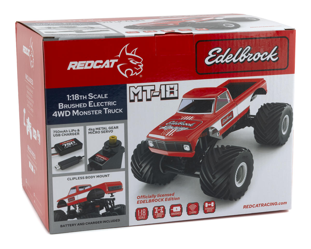 MT-18 1/18 4WD Micro Monster Truck RTR Combo, Edelbrock Racing