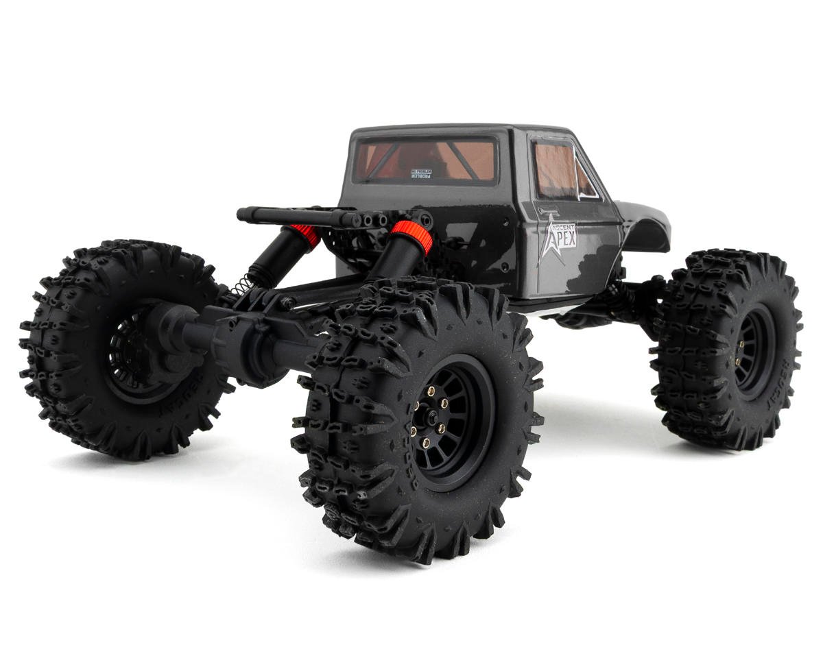 Ascent-18 Apex Brushless 1/18 4X4 Crawler RTR Combo, Gray