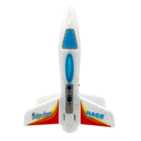Rage RC 4130W Spinner Missle Electric Free-Flight Rocket, White
