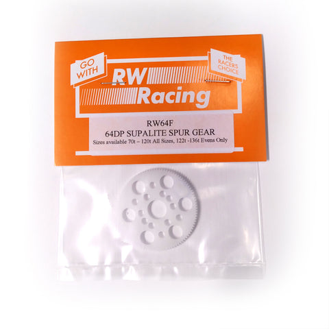 RW Racing RW64F-110T 1/10 Touring Car Spur Gear, 64P 110T