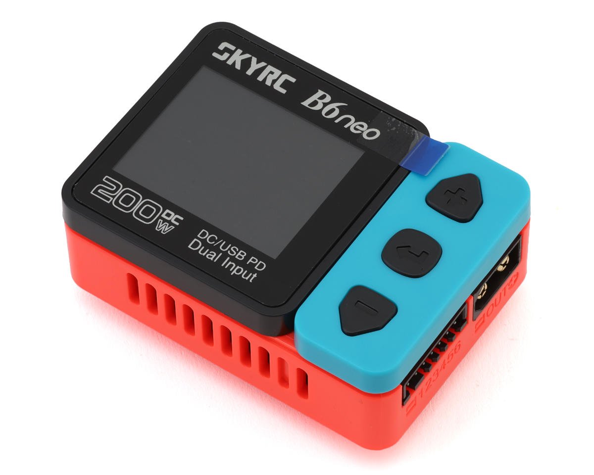 SKY100198-01 100198-01 B6 Neo DC Battery Charger, 6S/10A/200W, Red/Blue