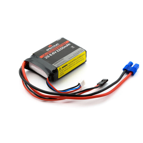 Spektrum SPMB2200LFRX EC3 2S 6.6V LiFe Receiver Battery, 2200mAh