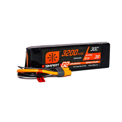 Spektrum SPMX323S30 IC3 3S 11.1V Smart G2 LiPo Battery, 30C 3200mAh