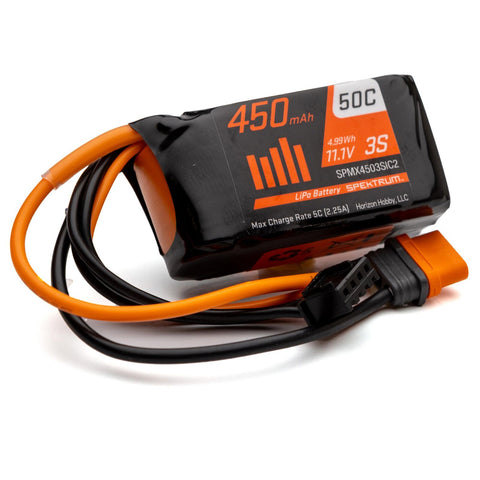 Spektrum SPMX4503SIC2 IC2 3S 11.1V LiPo Battery, 50C 450mAh