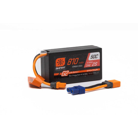 SPMX812SH2 SPMX812SH2 IC2 2S 7.4V Smart G2 LiPo, 50C 810mAh