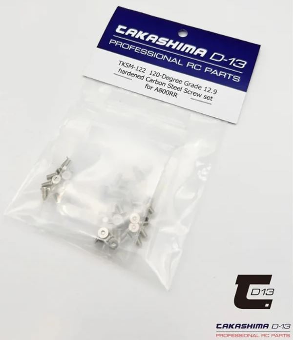 TAKTKSM-122 TKSM-122 D-13 120-Degree Screw Set for 1.2mm Steel A800RR Chassis