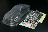 TAM51246 51246 Nismo R34 GT-R Z-Tune 1/10 Touring Car Body Set, Clear