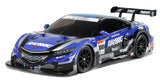 TAM51563 51563 Raybrig NSX Concept-GT 1/10 Touring Car Body Set, Clear