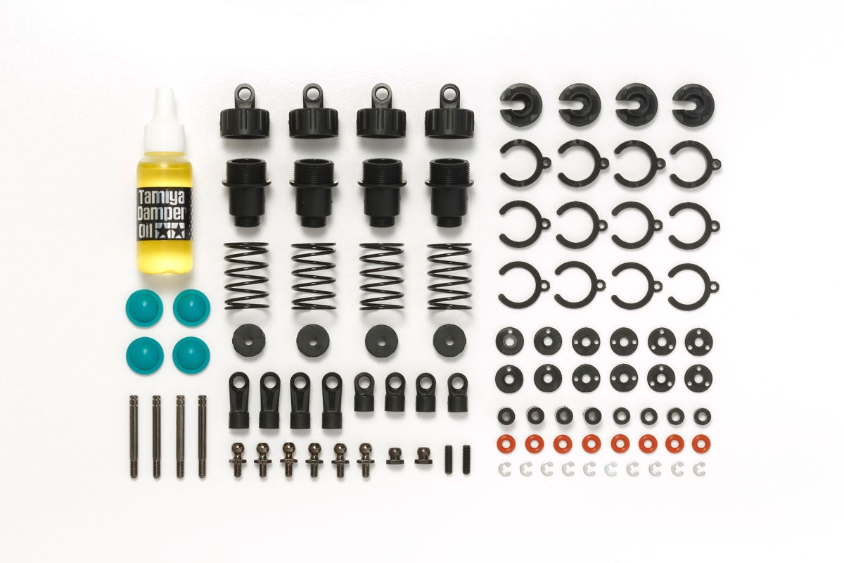 TAM54753 54753 TT-02 CVA Super Mini Shock Unit Set (4 Shocks & Springs)