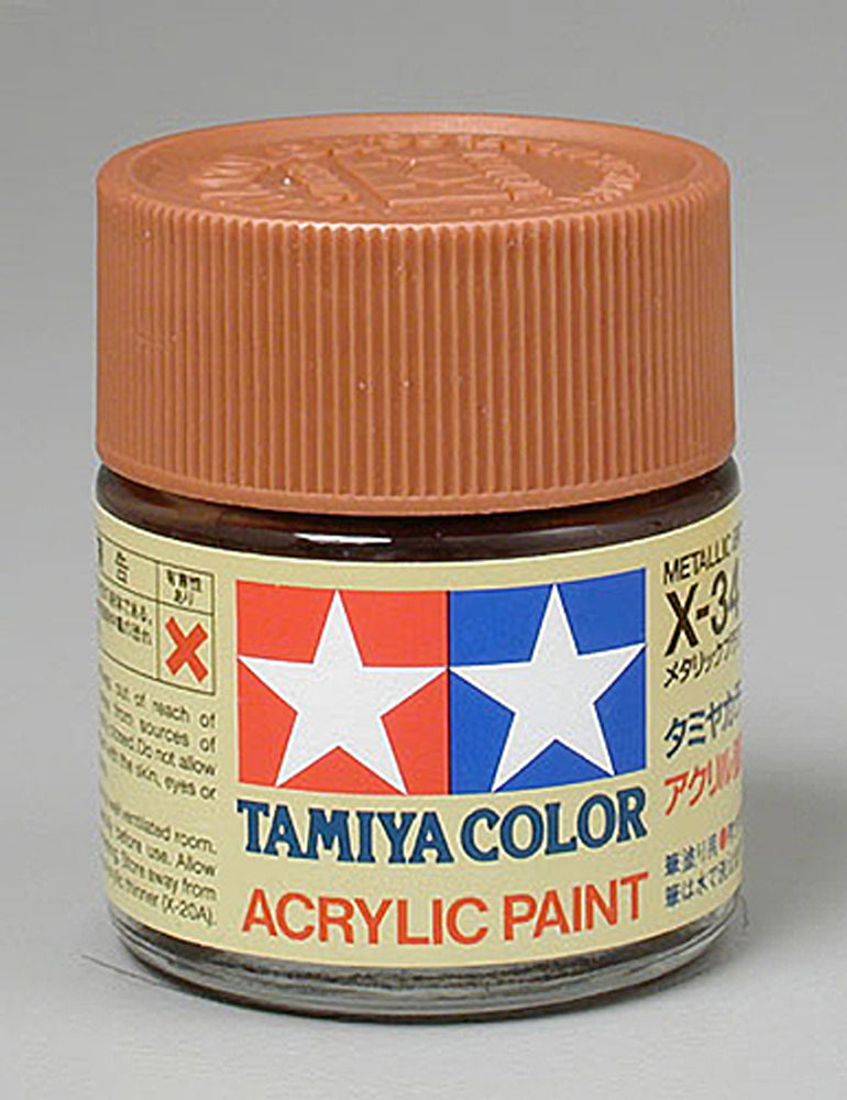 TAM81034 81034 X-34 Acrylic Paint, Metallic Brown, 3/4 oz