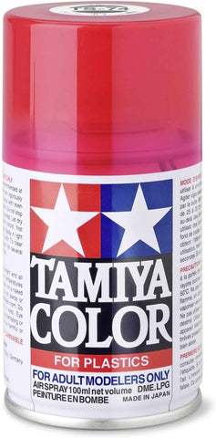 Tamiya 85074 TS-74 Lacquer Spray Paint for Plastic, Matte Clear Red