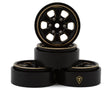 TLHTSCX24-111 TLHTSCX24-111 Type B 1.0" 6-Spoke Brass Beadlock Wheels, 39g, Black (4)