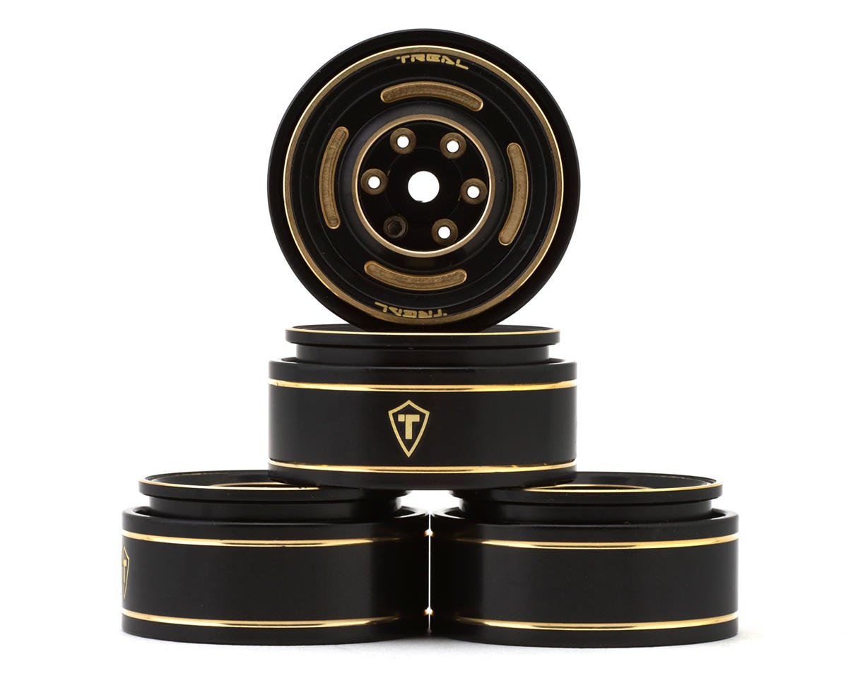 TLHTSCX24-234 TLHTSCX24-234 Type C 1.0" 4-Slot Brass Beadlock Wheels, 50g, Bronze (4)