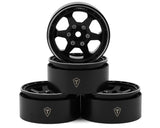 TLHTWHEEL-68 TLHTWHEEL-68 Type H 1.9" 6-Spoke Beadlock Wheels, Black (4)