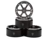 TLHTWHEELS-03 TLHTWHEELS-03 Type 4P 1.9" 6-Spoke Beadlock Wheels, Titanium (4)
