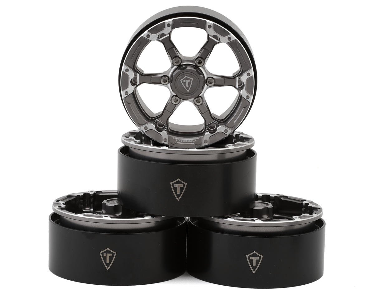 TLHTWHEELS-03 TLHTWHEELS-03 Type 4P 1.9" 6-Spoke Beadlock Wheels, Titanium (4)