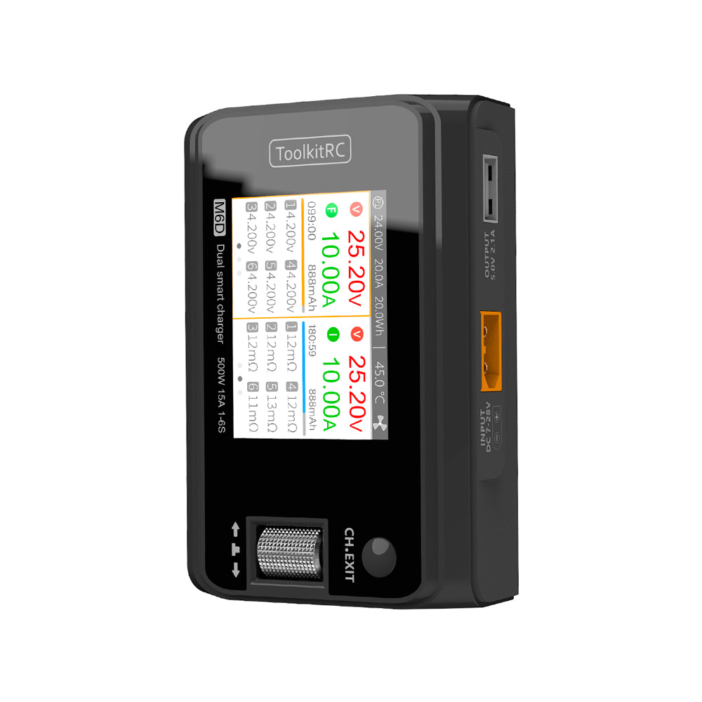 TLKM6D M6D M6D Multi Function Dual LiPo DC Battery Charger, 250W