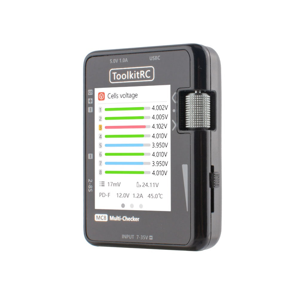 MC8 Battery Multi-Checker, 2-8S w/ PWM / PPM / SBUS Measurement