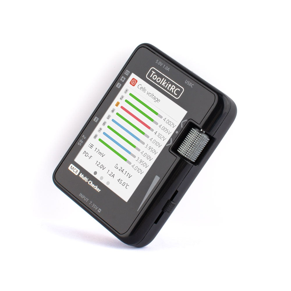 MC8 Battery Multi-Checker, 2-8S w/ PWM / PPM / SBUS Measurement
