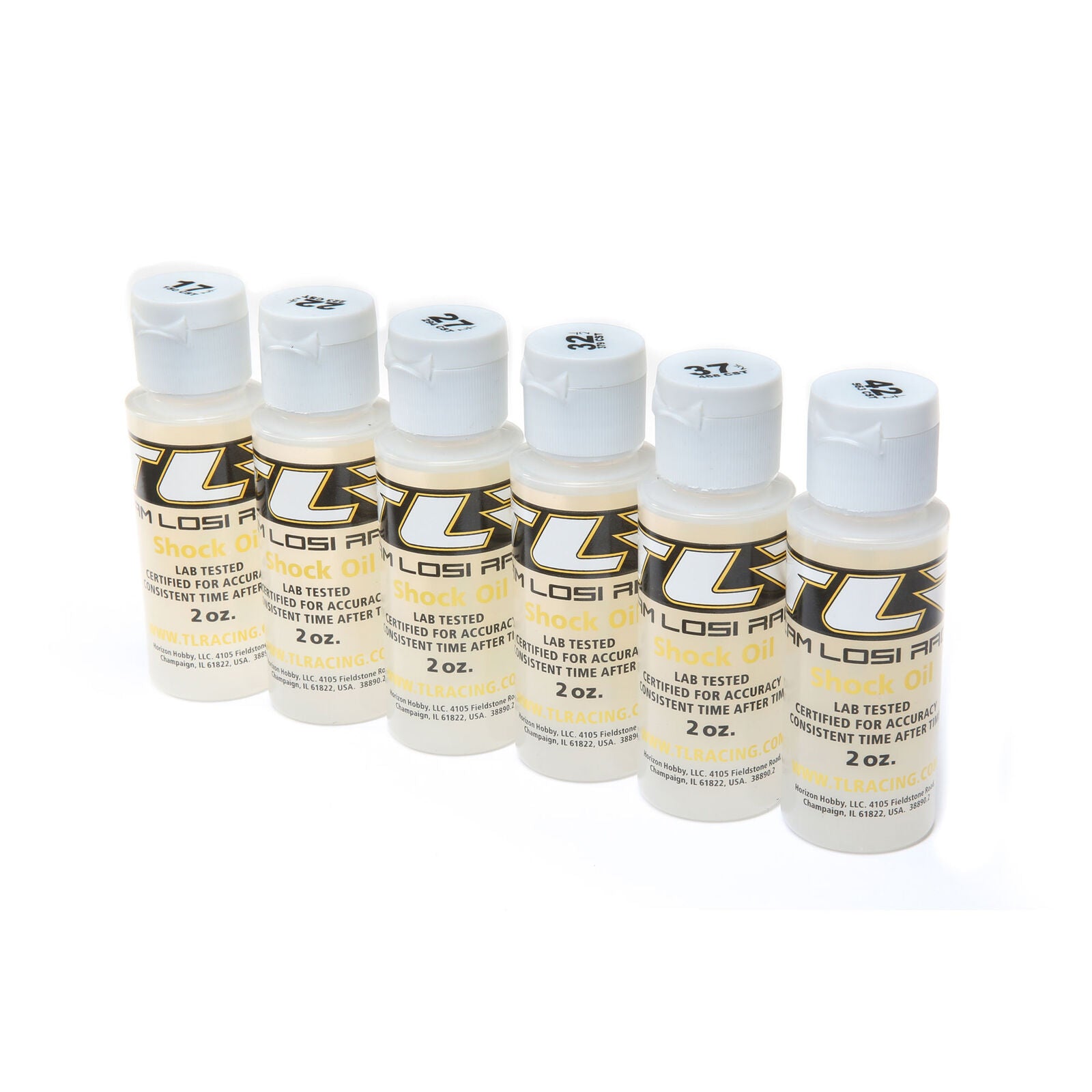 TLR74019 TLR74019 Shock Oil, 6Pk,17.5,22.5,27.5,32.5,37.5,42.5 2oz