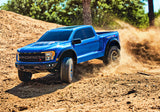 TRA101076-4-BLUE 101076-4-BLUE F-150 Raptor 1/10 4WD Short Course Truck RTR, Blue