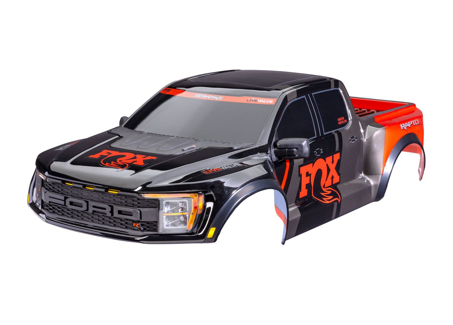 TRA10112-FOX 10112-FOX Raptor R Complete Body, Fox