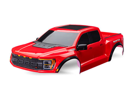 Traxxas 10112-RED Ford Raptor R Complete Body, Red