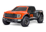TRA101177-4-FOX2 101177-4-FOX2 Ford Raptor R 4X4 Ultimate 1/10 Short Course Truck RTR, Fox/Orange
