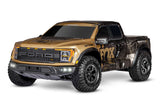 TRA101177-4-FOXSE 101177-4-FOXSE Ford Raptor R 4X4 Ultimate 1/10 Short Course Truck RTR, Fox/Gold