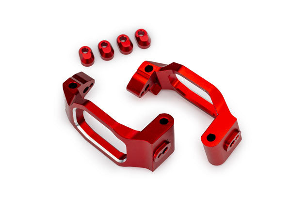 TRA10232-RED 10232-RED Aluminum Caster Blocks, L&R (2), Red