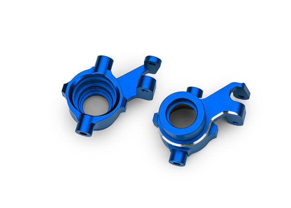 TRA10237-BLUE 10237-BLUE Aluminum Steering Blocks, L&R (2), Blue