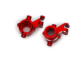 TRA10237-RED 10237-RED Aluminum Steering Blocks, L&R (2), Red