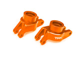 TRA10252-ORNG 10252-ORNG Aluminum Rear Stub Axle Carriers, L&R (2), Orange