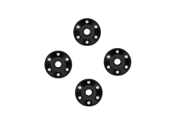 TRA10257-BLK 10257-BLK Pro Scale Aluminum Wheel Washers (4), Black